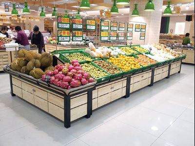 點擊查看詳細信息<br>標題：果蔬架-93  鋼木結合 閱讀次數：1362