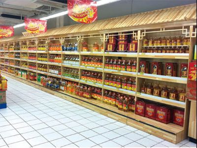 點擊查看詳細信息<br>標題：糧油展架-21 實木烤漆 閱讀次數：1813