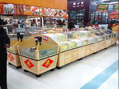 點擊查看詳細信息<br>標題：糧油展架-20 實木烤漆 閱讀次數：1957