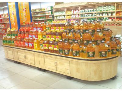 點擊查看詳細信息<br>標題：糧油展架-12 實木烤漆 閱讀次數：1384